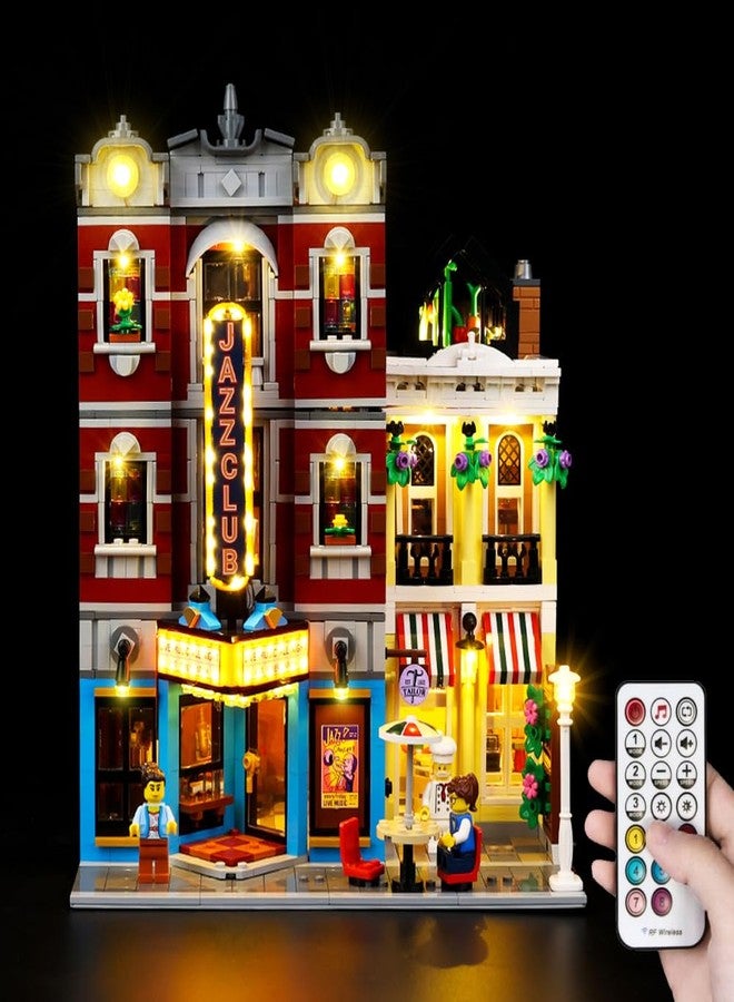 Kyglaring طقم إضاءة LED من Kyglaring لمجموعة بناء Lego Icons Jazz Club 10312 (بدون نموذج) - طقم إضاءة متوافق مع مجموعة Lego 10312 - بدون مجموعة بناء (إصدار جهاز تحكم عن بعد) - Image 1